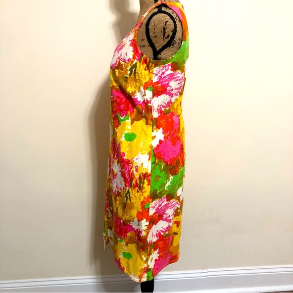 NWT! Talbots Bright Floral Sheath Dress Size 6P - Picture 4 of 11